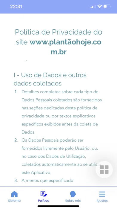 Скриншоты Plantão Hoje