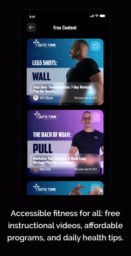 Ảnh chụp màn hình của Duty Time Fitness