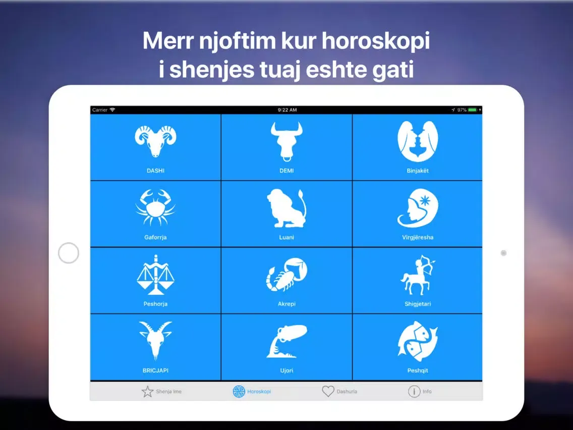 Horoskopi Ditor ne Shqip iPad  スクリーンショット