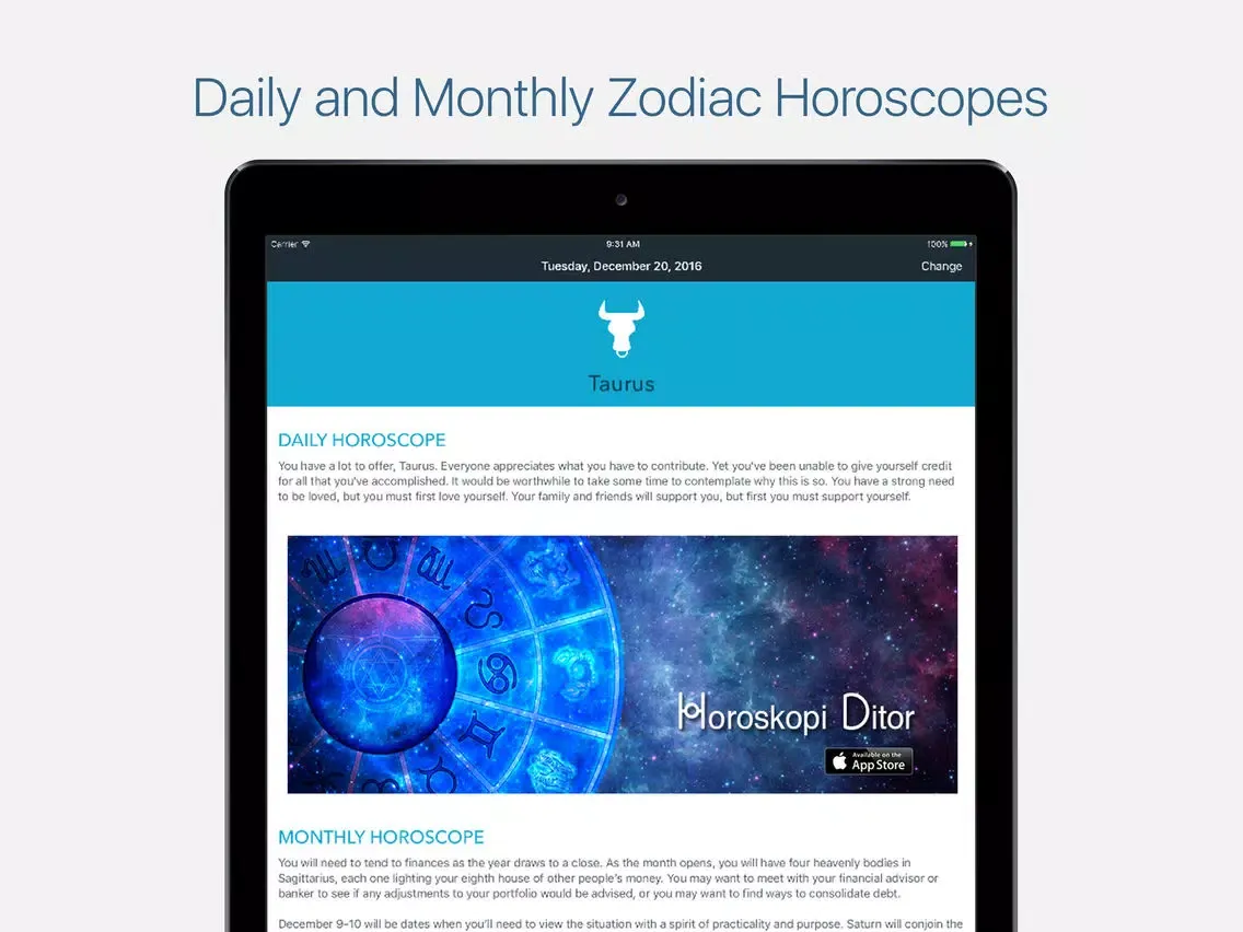 Capturas de tela do Horoscope 24: Daily and Monthly Zodiac Predictions iPad 