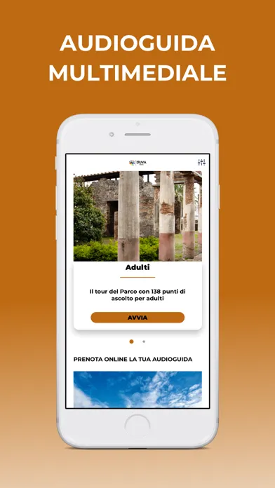 Tangkapan layar Pompei audioguida