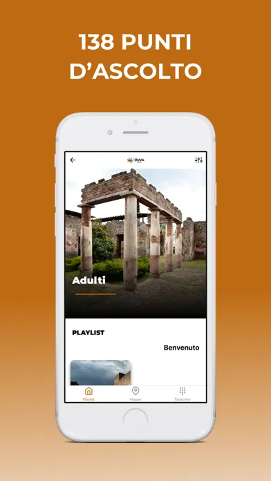 Tangkapan layar Pompei audioguida