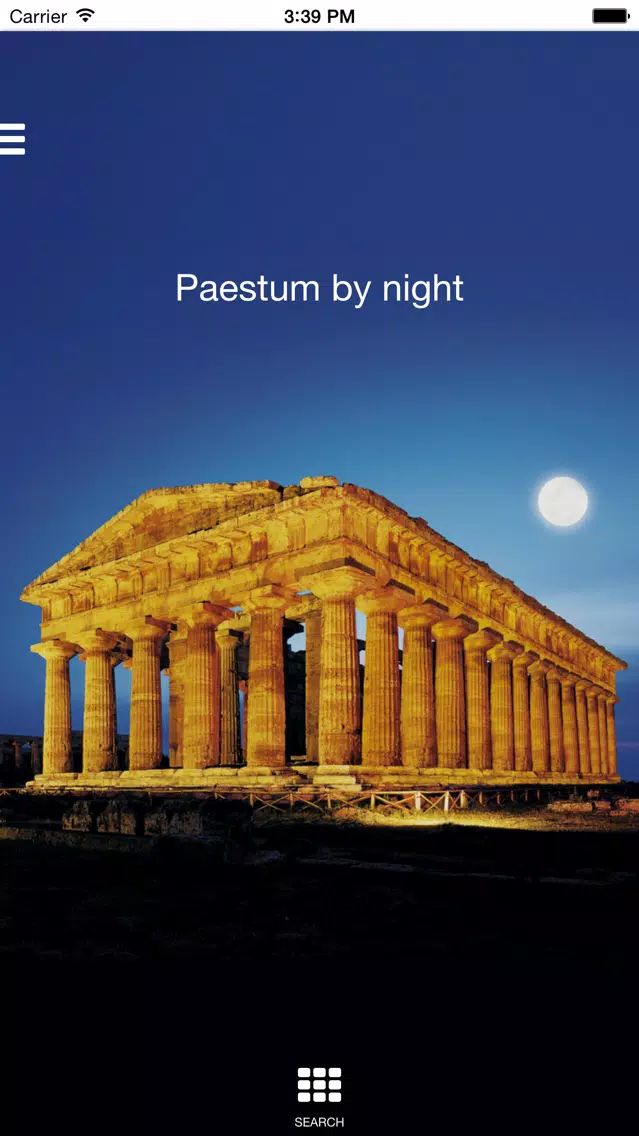 Tangkapan skrin Paestum at night