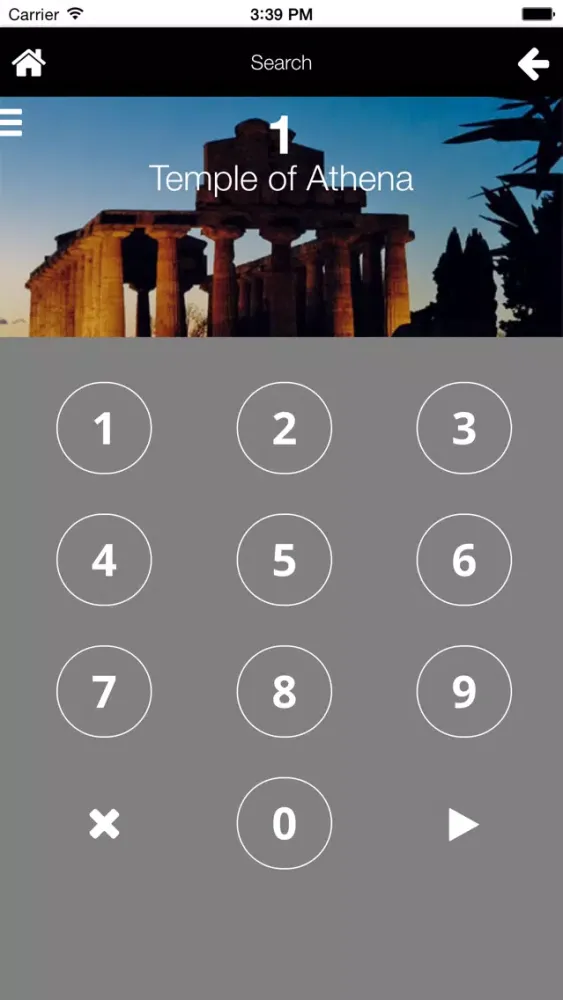 Screenshot di Paestum at night