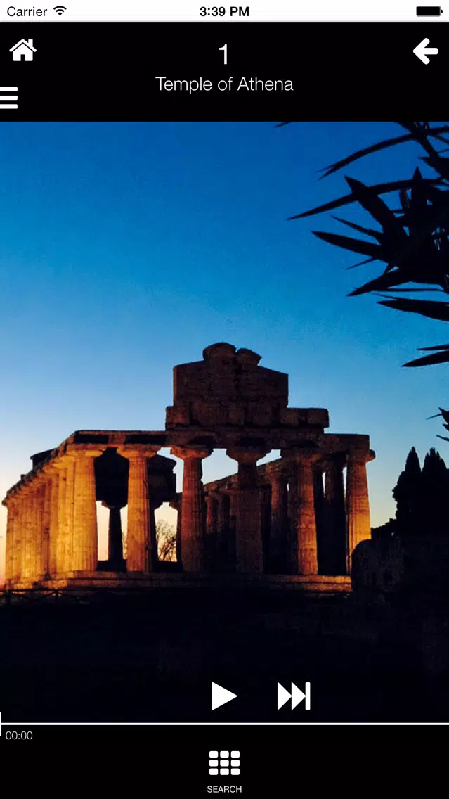 Tangkapan skrin Paestum at night