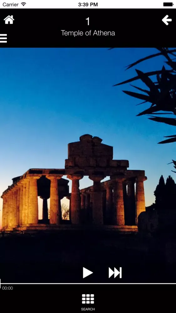 Screenshot di Paestum at night