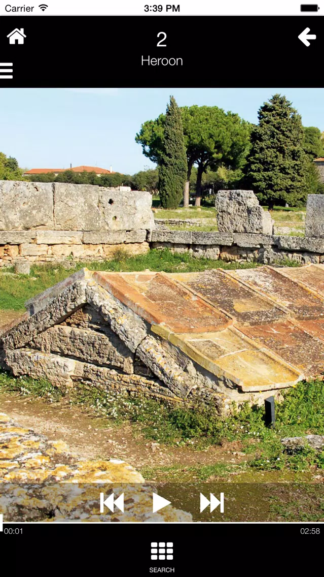 Tangkapan skrin Paestum at night