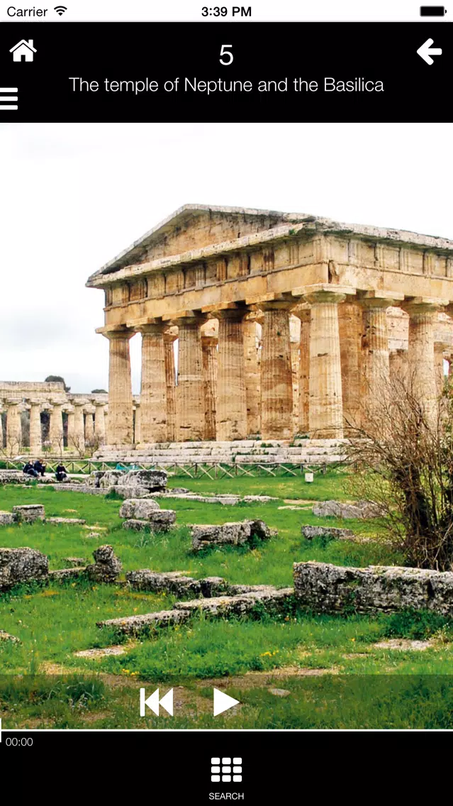 Tangkapan skrin Paestum at night