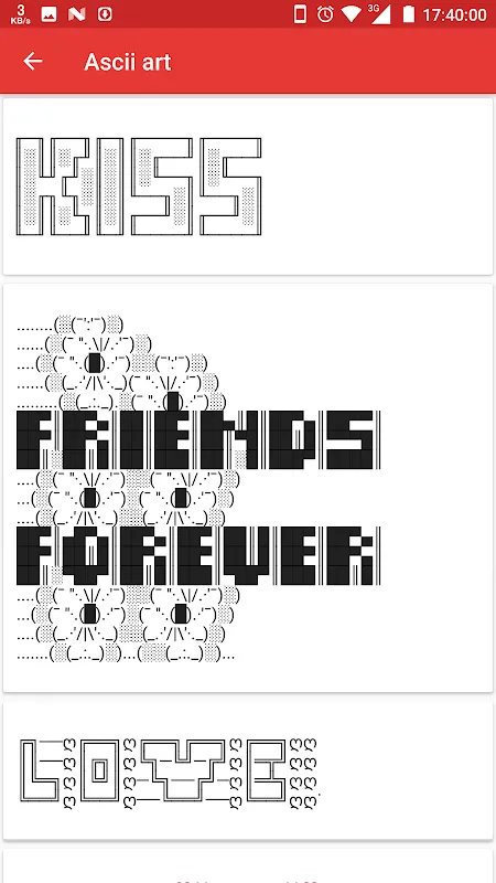 Ascii Art Screenshots