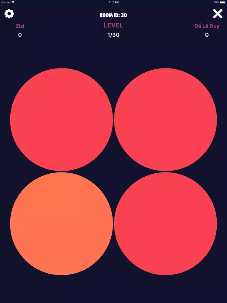 Capturas de tela do Find Different Color 2 Players iPad 