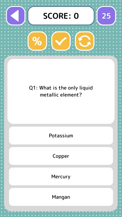 Ảnh chụp màn hình của Chemistry Quiz - Game