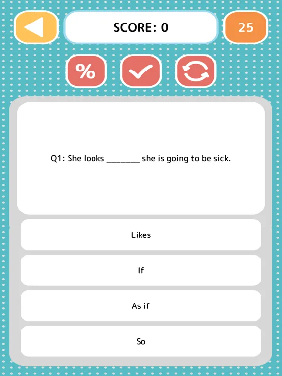 English Grammar Quiz - Game iPad  Screenshots