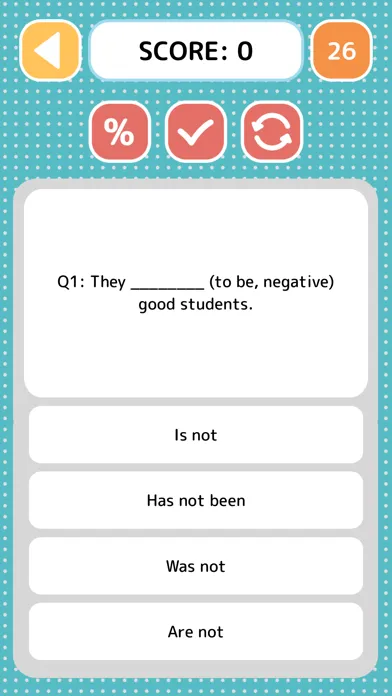 English Grammar Quiz - Game Screenshots