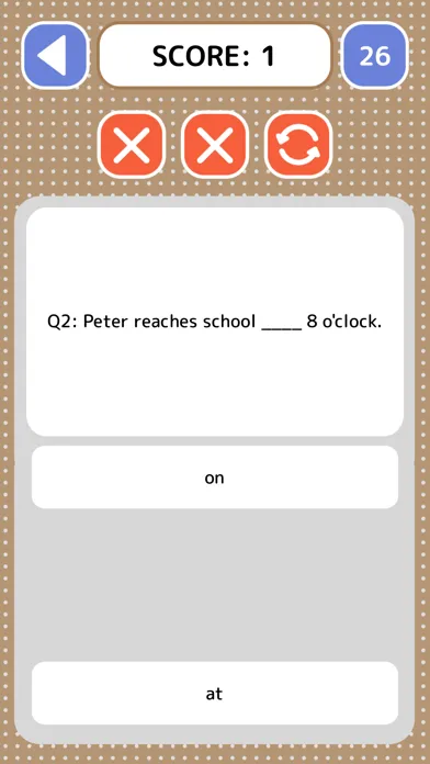 Capturas de pantalla de English Prepositions Quiz