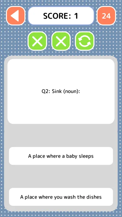 Capturas de tela do English Vocabulary Quiz - Game