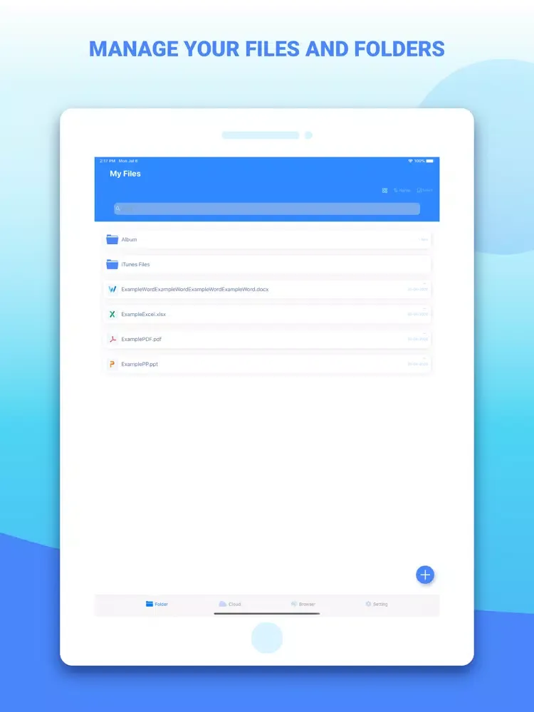 File Organizer - Documents EX iPad 应用截图