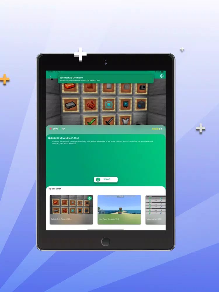 Mods Addons for mcpe iPad  스크린샷