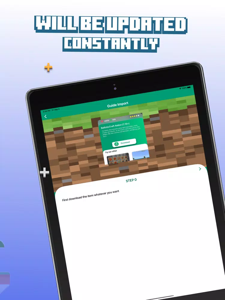 Mods Addons for mcpe iPad  스크린샷