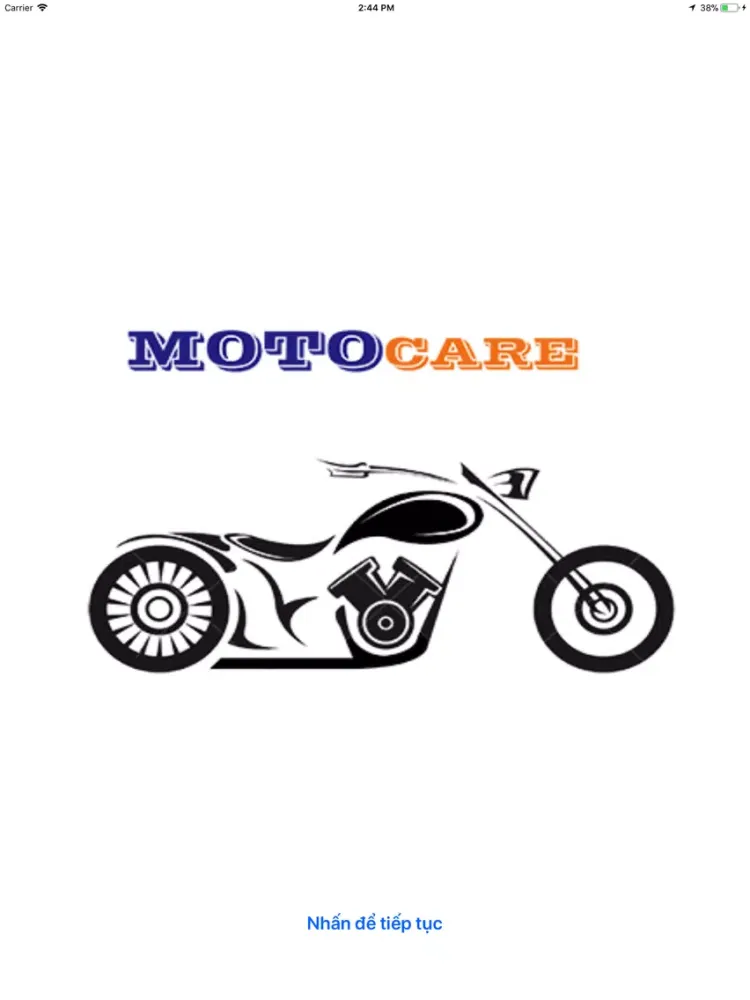 Ảnh chụp màn hình của MotoCare iPad 