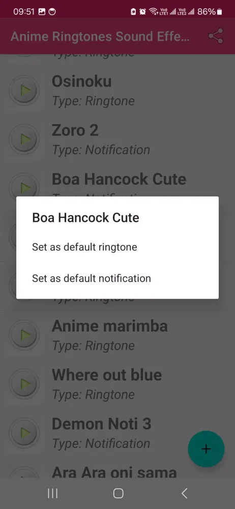 Anime Ringtones Sound FDMR应用截图