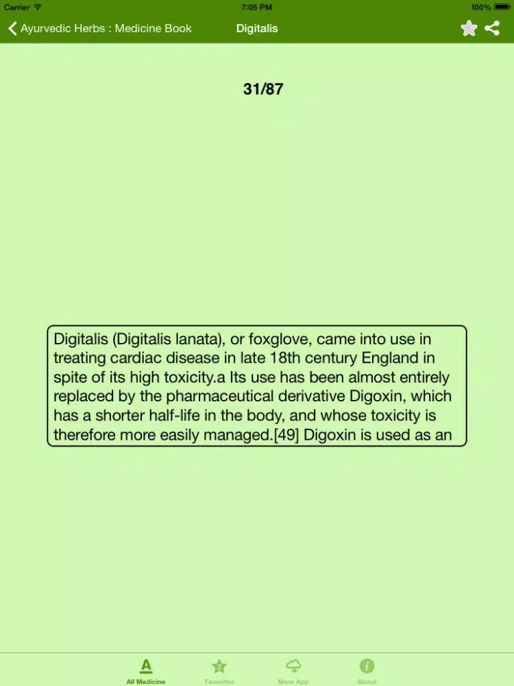 Ayurvedic Herbs Medicine Book iPad  Screenshots