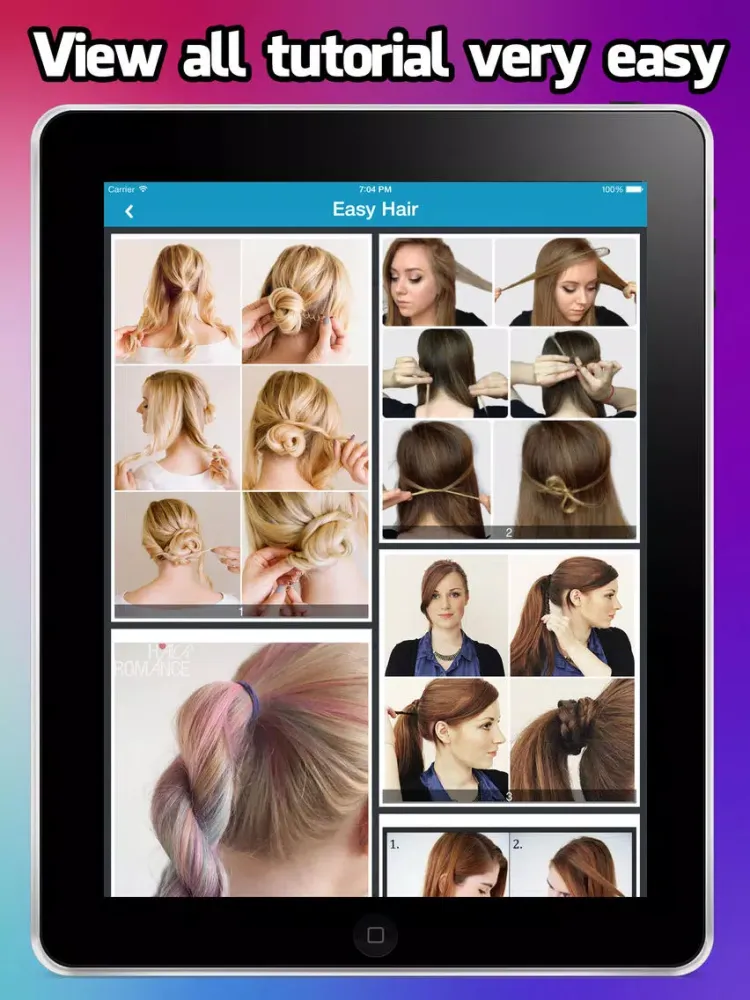 Captures d'écran de Hair Tutorials 2015 Step by Step iPad 
