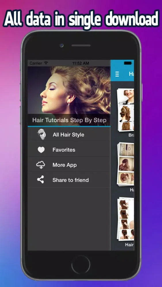 Captures d'écran de Hair Tutorials 2015 Step by Step