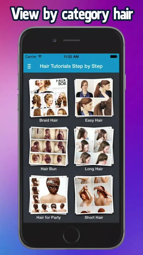 Captures d'écran de Hair Tutorials 2015 Step by Step