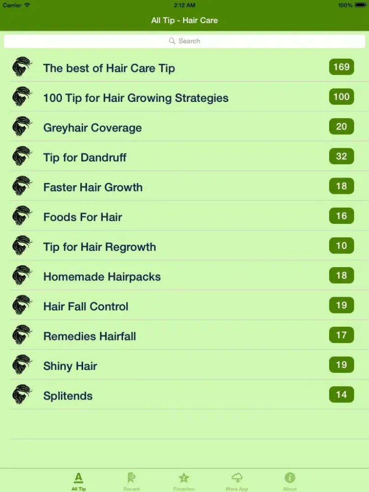 Capturas de pantalla de Hair Care Tip iPad 