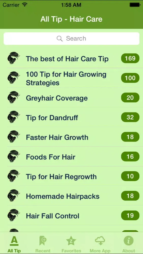 Capturas de pantalla de Hair Care Tip