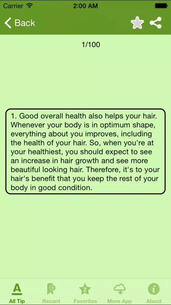 Capturas de pantalla de Hair Care Tip