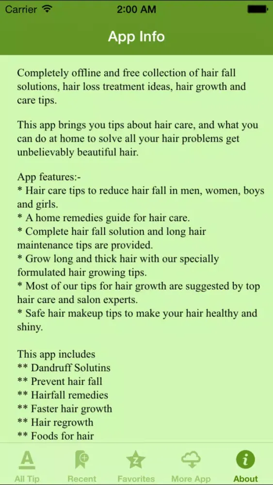 Capturas de pantalla de Hair Care Tip