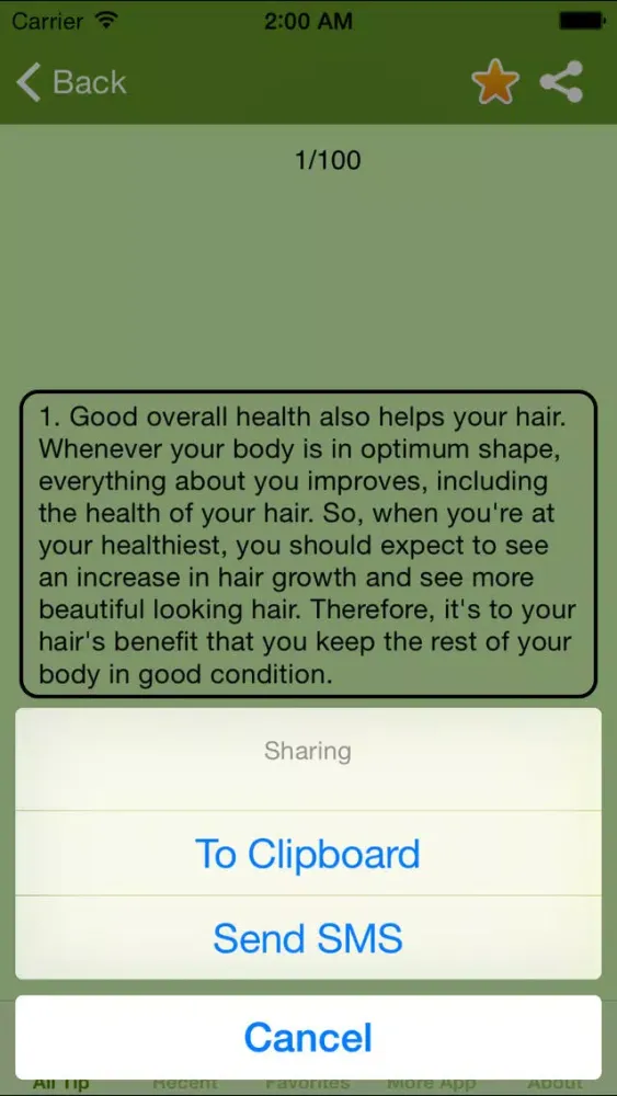 Capturas de pantalla de Hair Care Tip