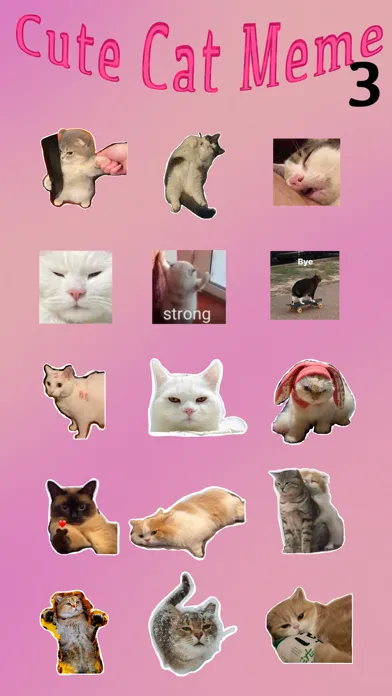 Tangkapan layar Cute Cat Meme 3