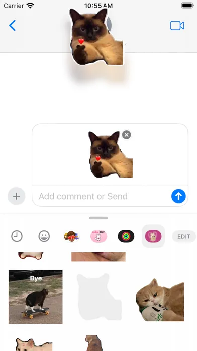 Tangkapan layar Cute Cat Meme 3