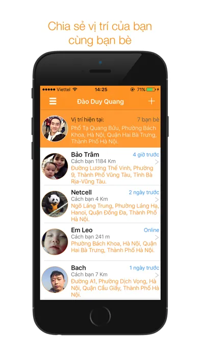 ภาพหน้าจอของ FriendMaps: Chia sẻ vị trí cùng bạn bè
