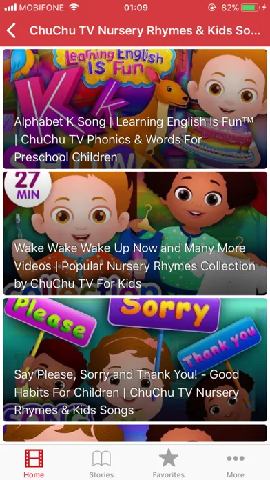 ภาพหน้าจอของ ChuChu TV: Nursery Rhymes Song