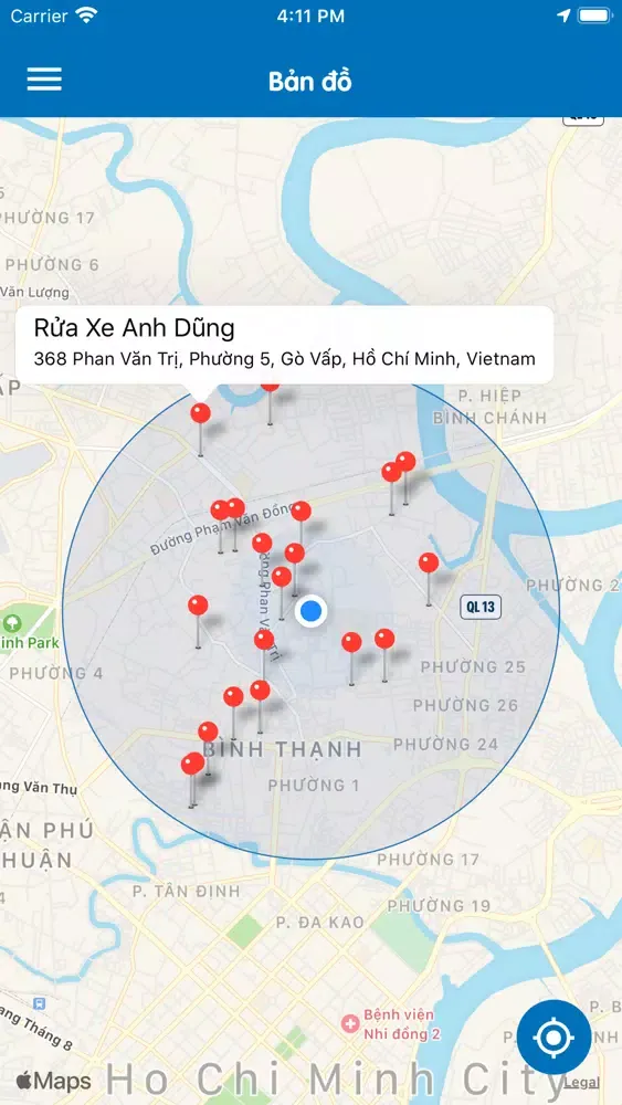 Captures d'écran de Moga - Tìm địa điểm sửa xe