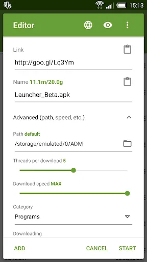 Advanced Download Manager Ekran Görüntüleri