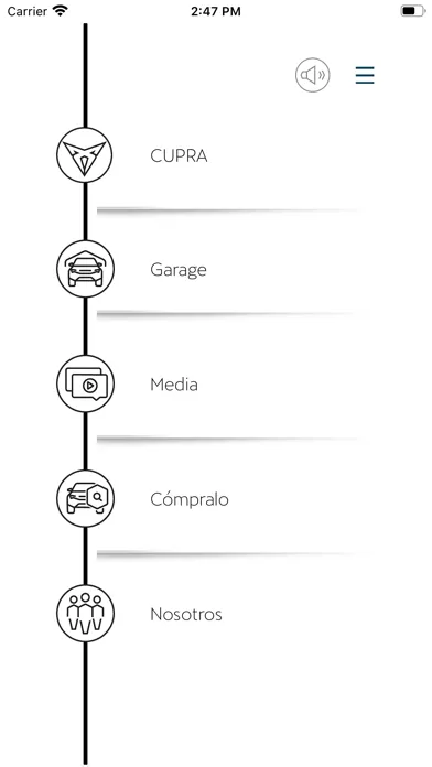 Скриншоты CUPRA Garage