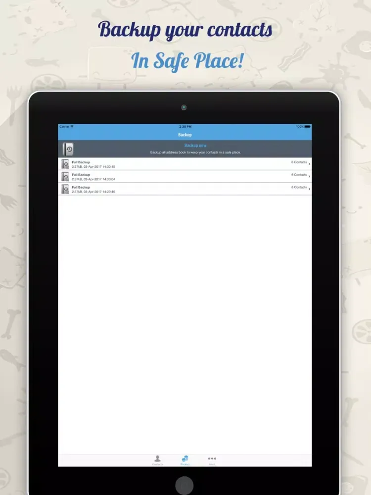 Capturas de pantalla de ContactManager Pro - Merge Duplicate Contacts iPad 