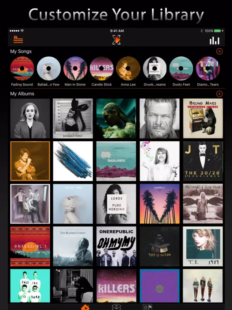 Zrzuty ekranu Next Play Music - Music Player & Library Manager iPad 