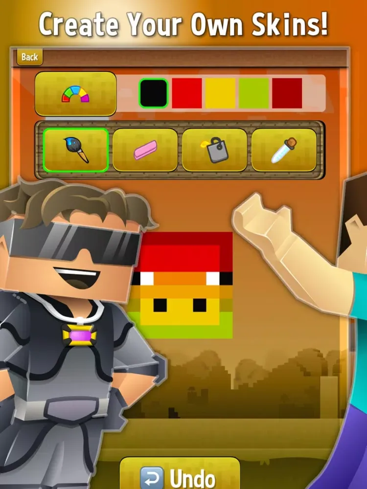 Skin Creator Gold For Minecraft Skins iPad  Screenshots