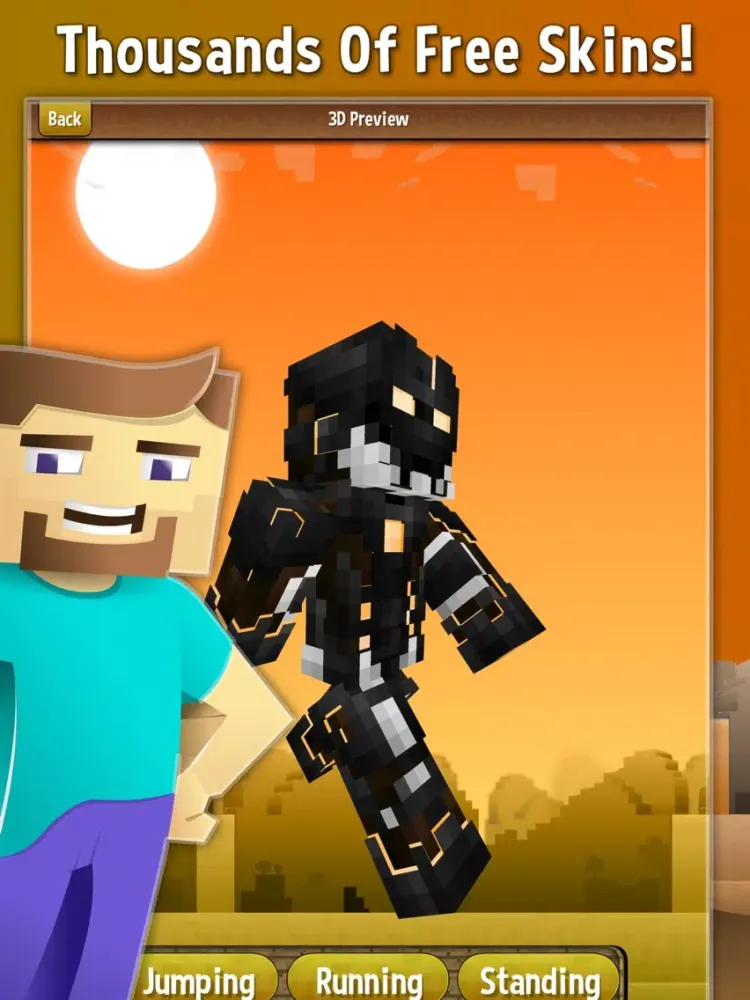 Skin Creator Gold For Minecraft Skins iPad  Screenshots