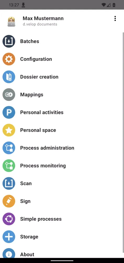 d.velop mobile Screenshots