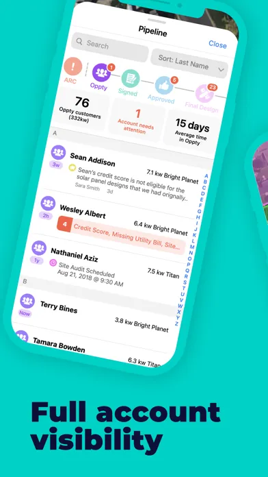 Canvass: Sales Tool Screenshots