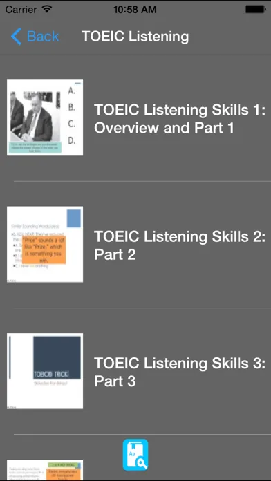 Zrzuty ekranu TOEIC Preparation - Global Communication English