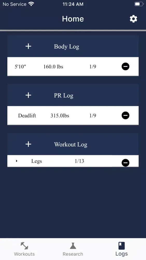 ภาพหน้าจอของ Gym Brain - Workout Creator