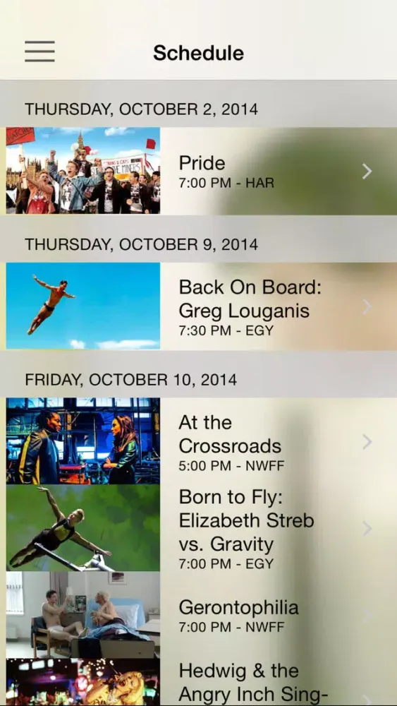 FilmFest Seattle Lesbian & Gay Film Festival スクリーンショット
