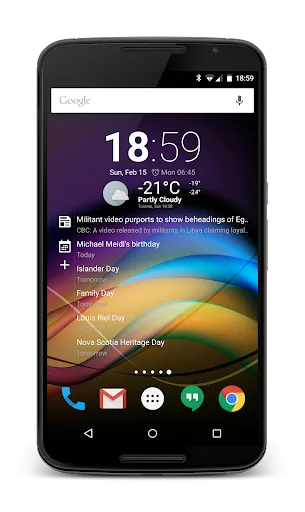 Captures d'écran de Chronus Information Widgets